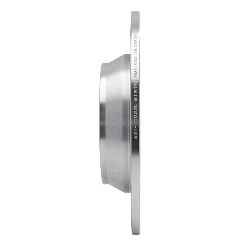 Ford Focus RS Brake Rotor (1) - Rear Left - R1 Concepts - Drilled & Slotted - Silver - `09-`15